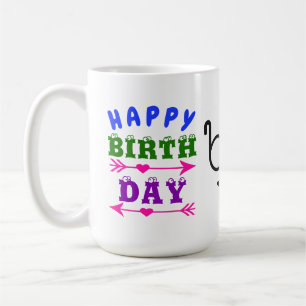 Mug Anniversaire Avril Fool's Day Mustache lunettes 15