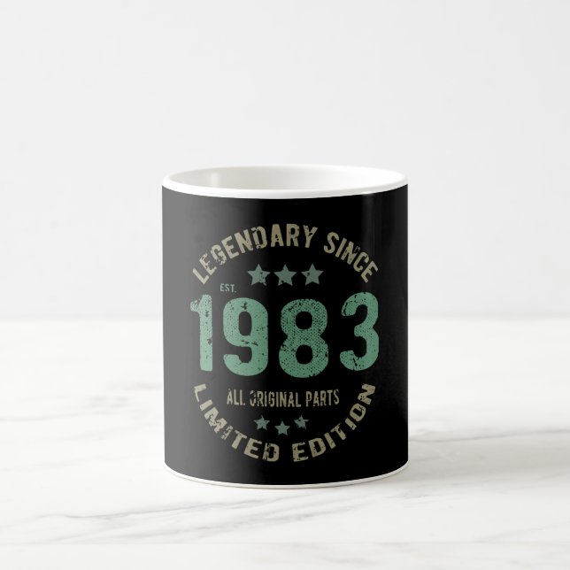 Mug anniversaire de 42 ans 1983 Légende 42e cadeau d'a (Centre)