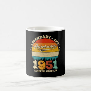 Mug anniversaire de 74 ans 1951 Magnifique 74e anniver