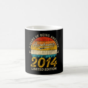 Mug anniversaire de 7 ans Retro Awesome 7e anniversair