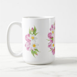 Mug Anniversaire de enfant de fleurs colorées au print