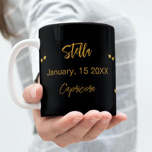 Mug Anniversaire de la constellation d'étoiles Caprico