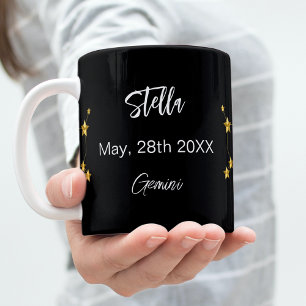 Mug Anniversaire de la constellation d'étoiles Gemini 