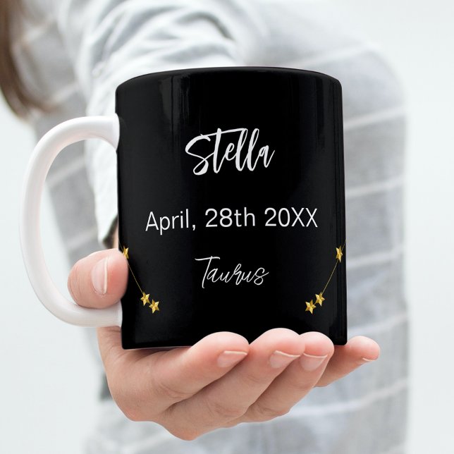 Mug Anniversaire de la constellation d'étoiles Taurus  (Créateur téléchargé)
