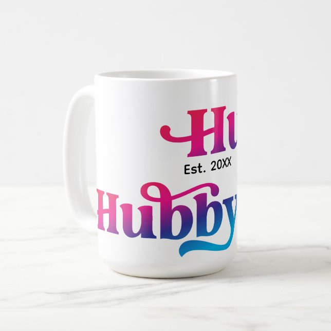 Mug Anniversaire de Mariage Couple Mari et Femme Coule (Devant gauche)