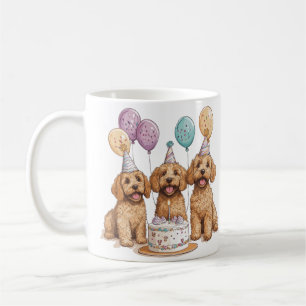 Mug Anniversaire Goldendoodle Chiens Anniversaire Gâte