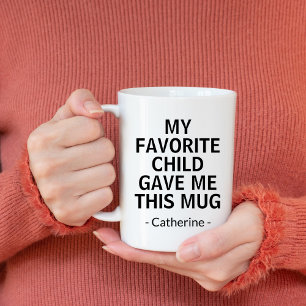 Mug Anniversaire Maman Papa Mon Enfant Favori M'A Donn