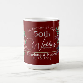 Mug Anniversaire Mariage personnalisé du 50e couple ro