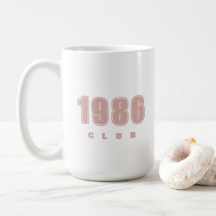 Mug Anniversaire N'IMPORTE QUELLE ANNÉE, typographie p