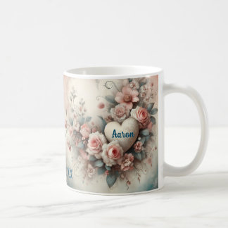 Mug Anniversaire Personnalisé Floral Wreath