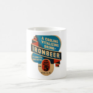 MUG ANNONCE DE BOUTEILLE DES ANNÉES 1930-40