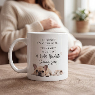 Mug Annonce de grossesse de chien Bouledogue Français