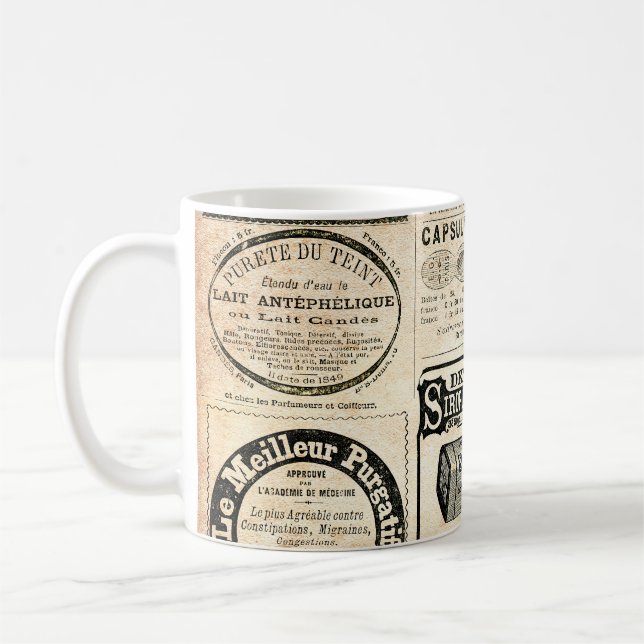Mug Annonce de journal français 1897 (Gauche)