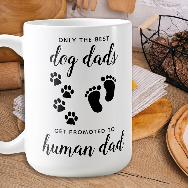 Mug Annonce De La Grossesse De Chien À Papa Humain (Créateur téléchargé)