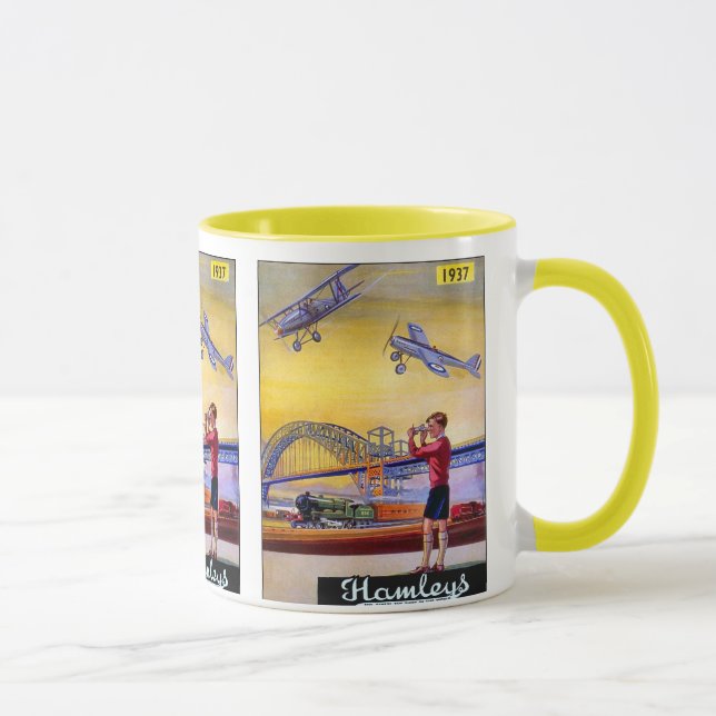 Mug Annonce vintage : Hanleys Toy Avion (Droite)