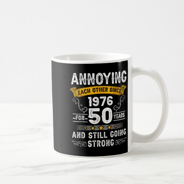 Mug Annoying Each Other Since 1976 Couple Wedding Anni (Droite)