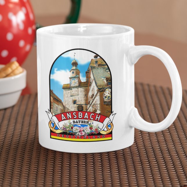 Mug Ansbach Vintage souvenir (Ansbach: Historie und moderne Lebensqualität.)