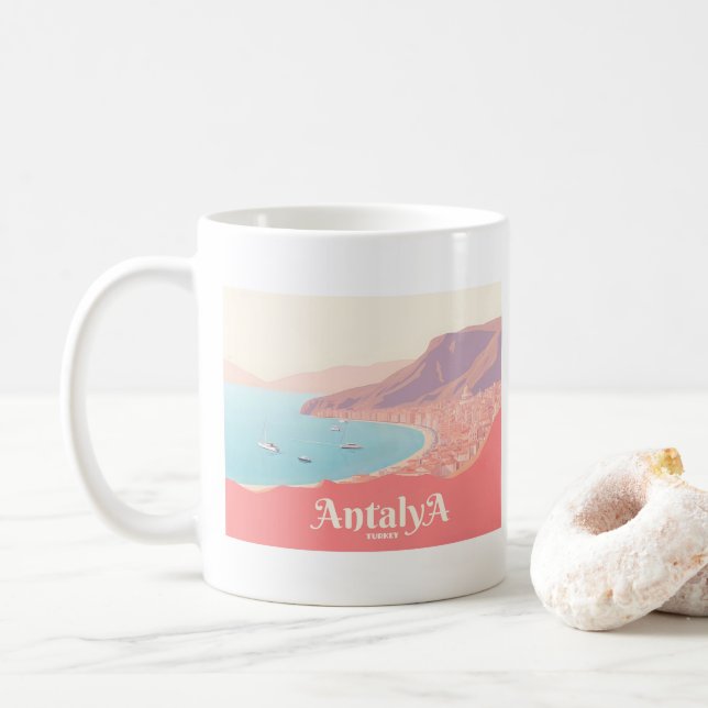 Mug Antalya Turquie Pastel Travel (Avec donut)