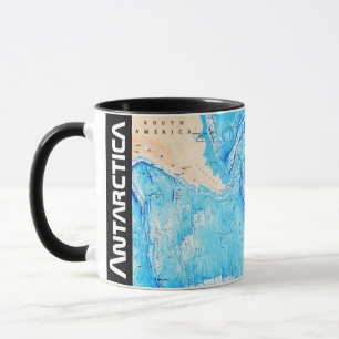 Mug " Antarktis : 2022/heute - Meeresboden Relief Kart