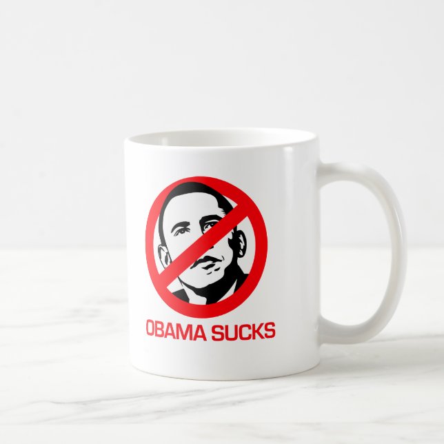 Mug Anti-Obama - Obama suce (Droite)