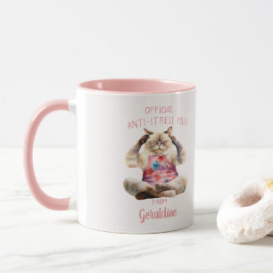 Mug anti-stress officiel méditant Kitty