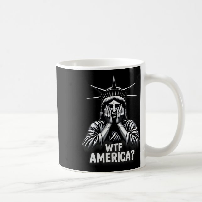 Mug Anti-Trump Politique Et Démocratie Avec L'Amérique (Droite)