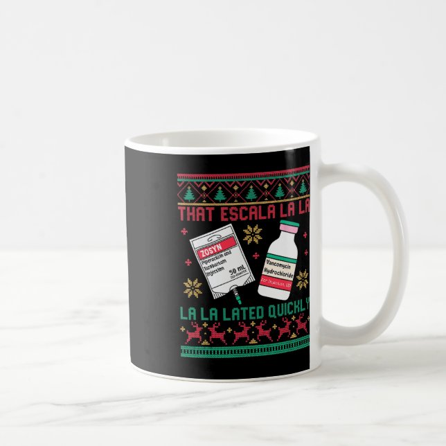 Mug Antibiotic Ugly Christmas Icu Nurse Er Emergency D (Droite)