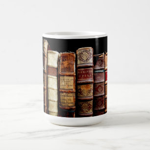 Mug Antique 18ème siècle Design Livres liants en cuir