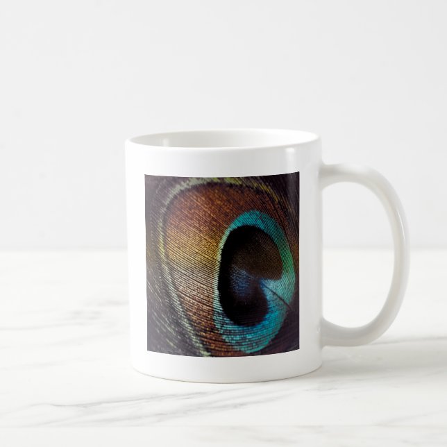 Mug Antique Hues Peacock Feather Eye (Droite)