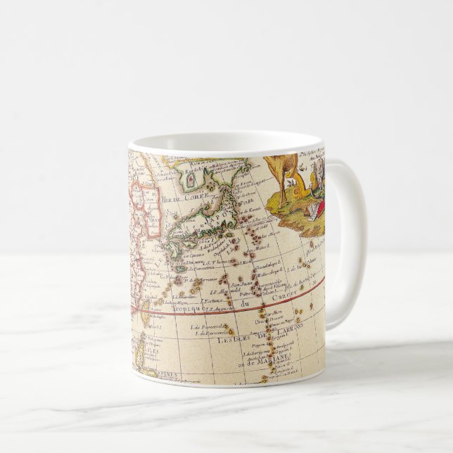 Mug Antique vieille carte inspirée (6) (Devant droit)