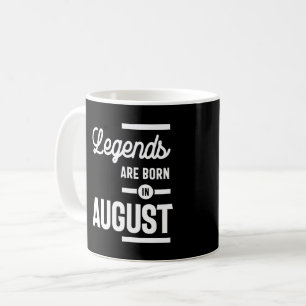 Mug Août Anniversaire Les Légendes Cadeaux Sont Nés En