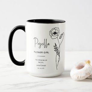 Mug Août Flower Girl Fleur de naissance du pavot