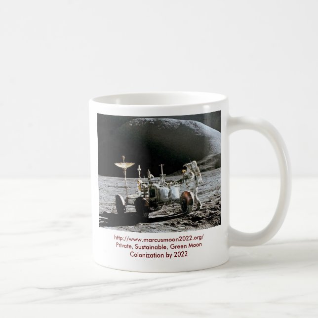 Mug Apollo 15 Rover lunaire - colonie 2022 de lune (Droite)
