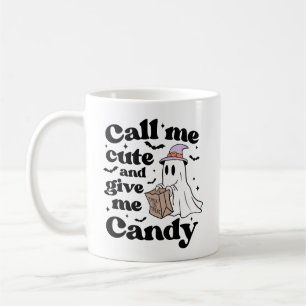 Mug Appelle-moi mignonne et donne-moi des bonbons amus