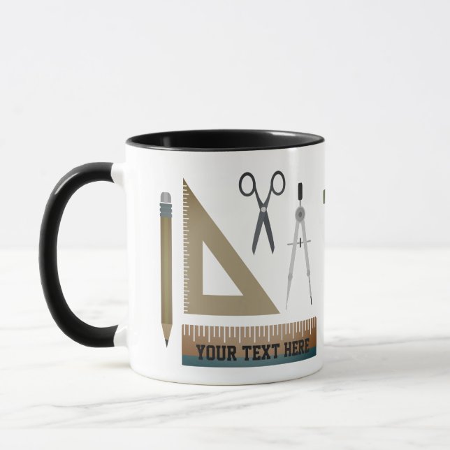 Mug Appréciation de l'enseignant de mathématiques pers (Gauche)