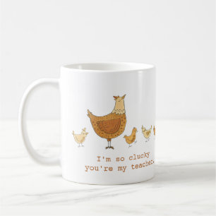 Mug Appréciation de l'enseignant Poulets Merci