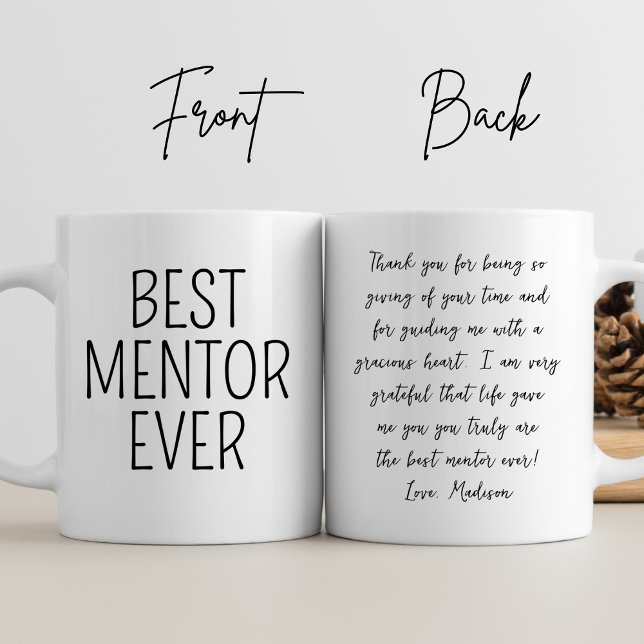 Mug Appréciation du mentor Merci meilleur mentor jamai (Créateur téléchargé)