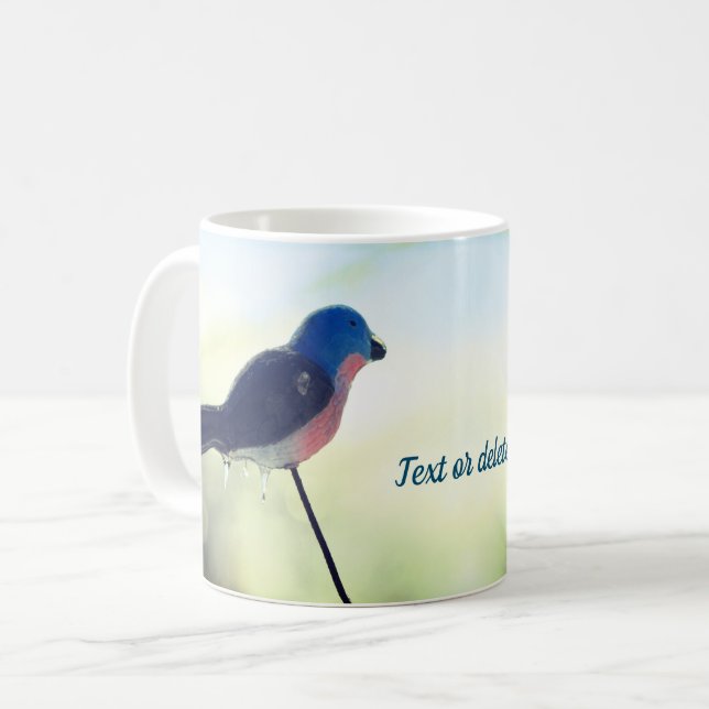 Mug Après la tempête Photo de la nature hivernale (Devant gauche)