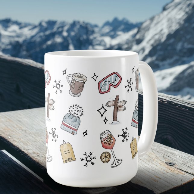Mug Apres Ski Hiver Sports Vacances (Créateur téléchargé)