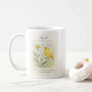 Mug April Birthday Bible Verse Cross and Resurrection