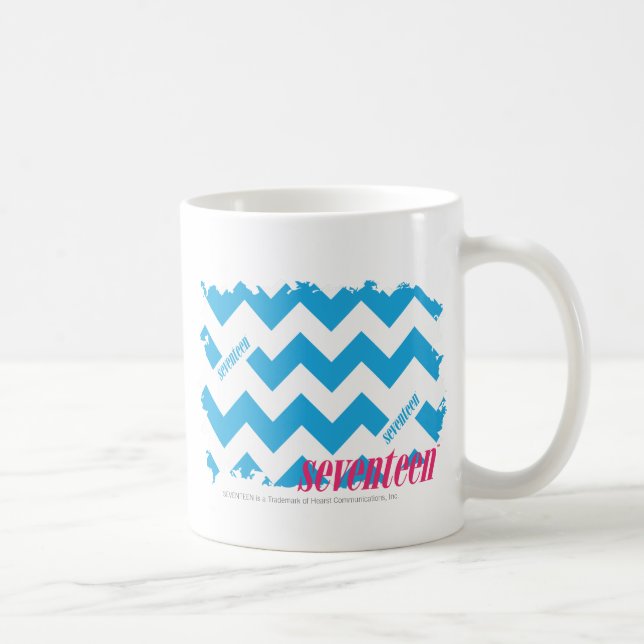 Mug Aqua 3 de zigzag (Droite)