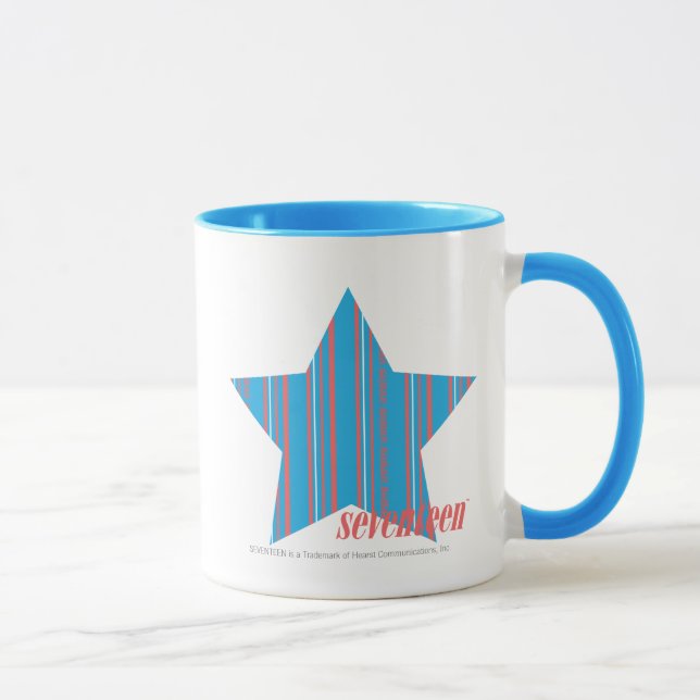 Mug Aqua mince 2 de rayures (Droite)