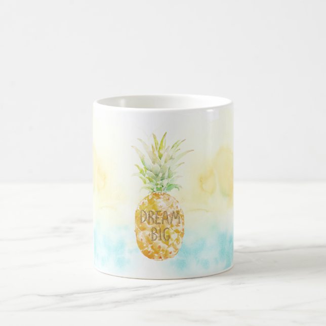 Mug Aqua Yellow Pineappé Gold Dream (Centre)