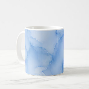 Mug Aquarelle Abstraite Bleu Clair