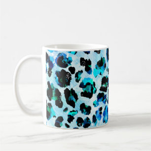 Mug Aquarelle Abstraite Motif de peau léopard