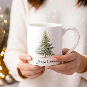 Mug Aquarelle Arbre de Noël