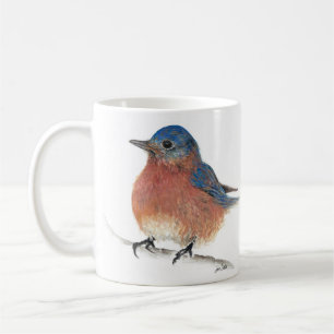 Mug Aquarelle Bleue Cute Art Crayon Coloré