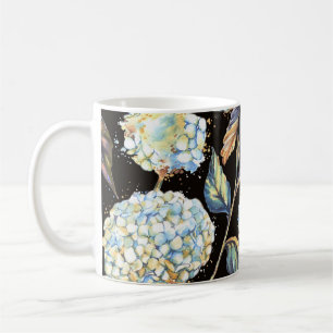 Mug Aquarelle Blue Hydrangea : Motif foncé sans couleu