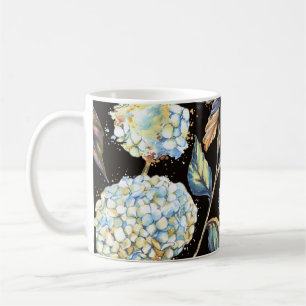 Mug Aquarelle Blue Hydrangea : Motif foncé sans couleu