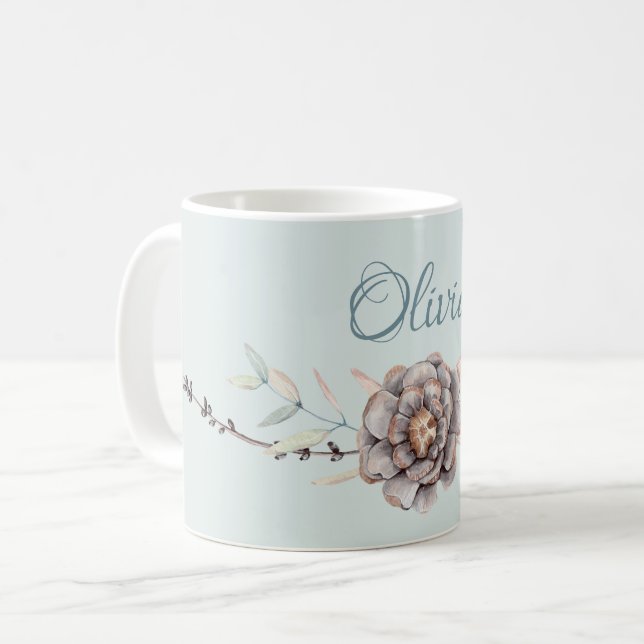 Mug Aquarelle Bois Deer (Devant gauche)